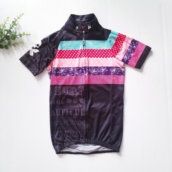 BETTY DESIGNS Short Sleeve Cycling Jersey Cycle Team Gear Wold Champion XS Rare - Picture 1 of 12